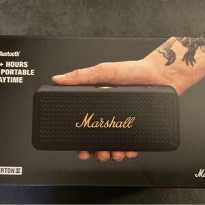 Marshall Emberton II Bluetooth Speaker – Portable, 30+ Hr Playtime, Waterproof